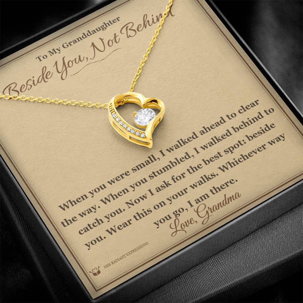 Forever Love Necklace with personalized message card for aunt