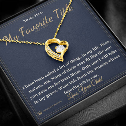 What does a Forever Love Necklace mean - gift for mom