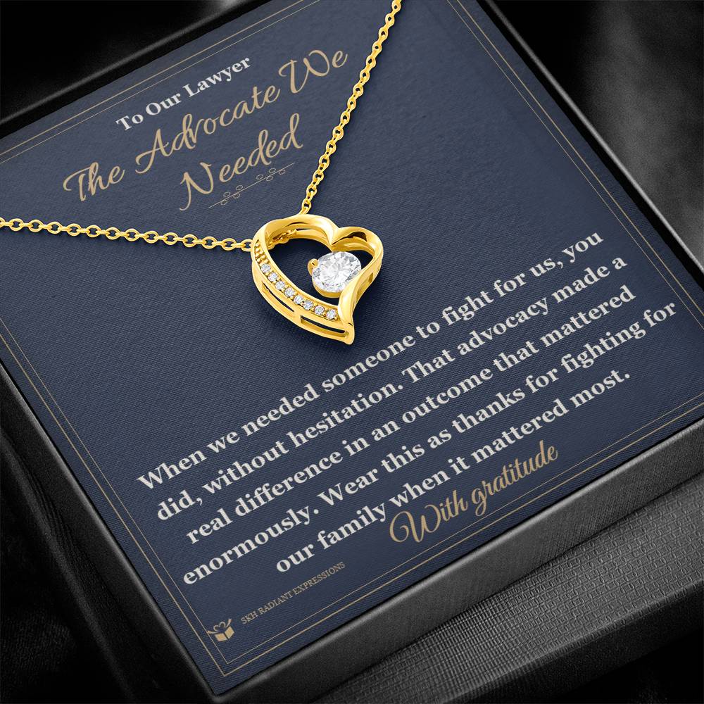What does a Forever Love Necklace mean - gift for lawyer