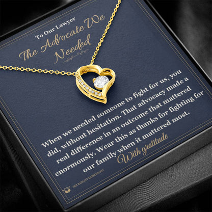 What does a Forever Love Necklace mean - gift for lawyer