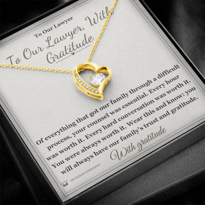 Sentimental lawyer gift, not generic