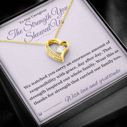 What does a Forever Love Necklace mean - gift for caregiver