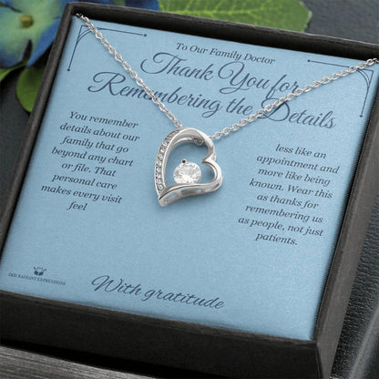Personalized Forever Love Necklace for doctor