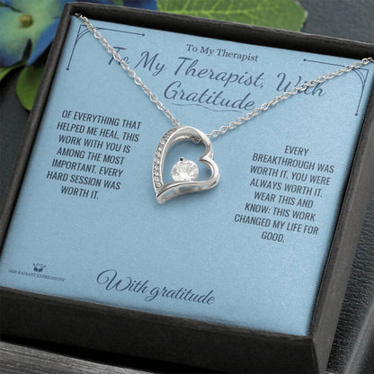 Personalized Forever Love Necklace for therapist
