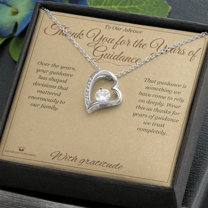 Personalized Forever Love Necklace for advisor