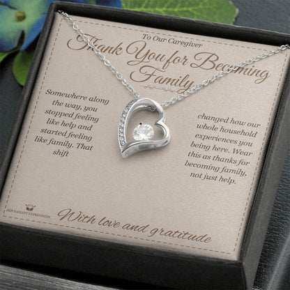 Personalized Forever Love Necklace for caregiver