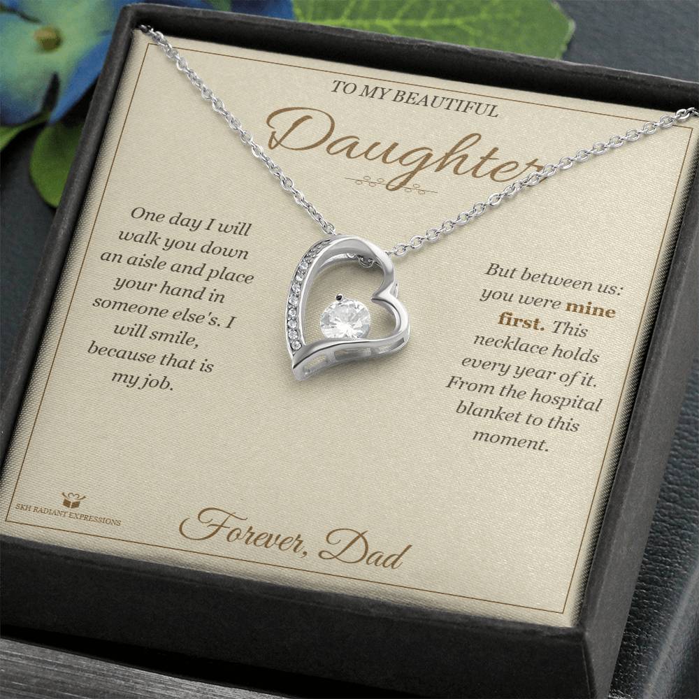 Before I Give You Away - Forever Love Necklace for Daughter