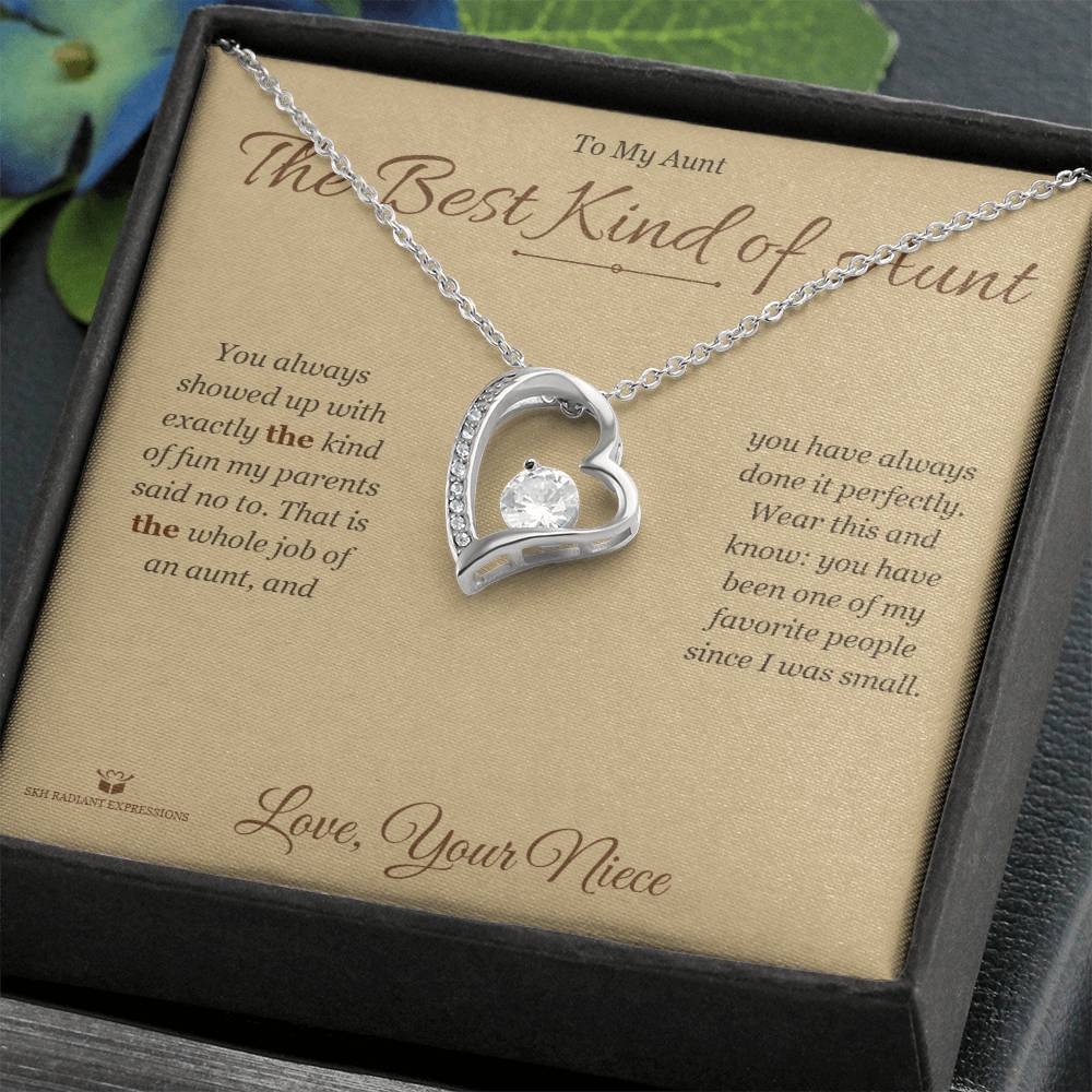 Personalized Forever Love Necklace for aunt