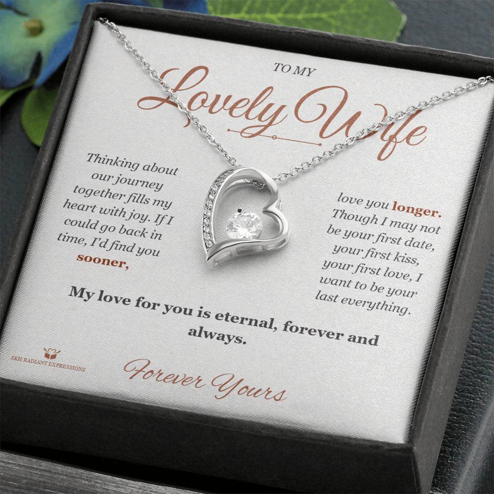 Personalized Forever Love Necklace for wife