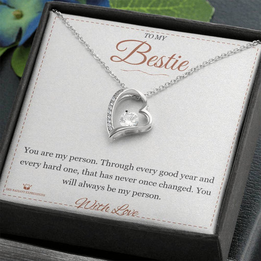 You Are My Person - Forever Love Necklace for Best Friend - personalized keepsake gift from SKH Radiant Expressions