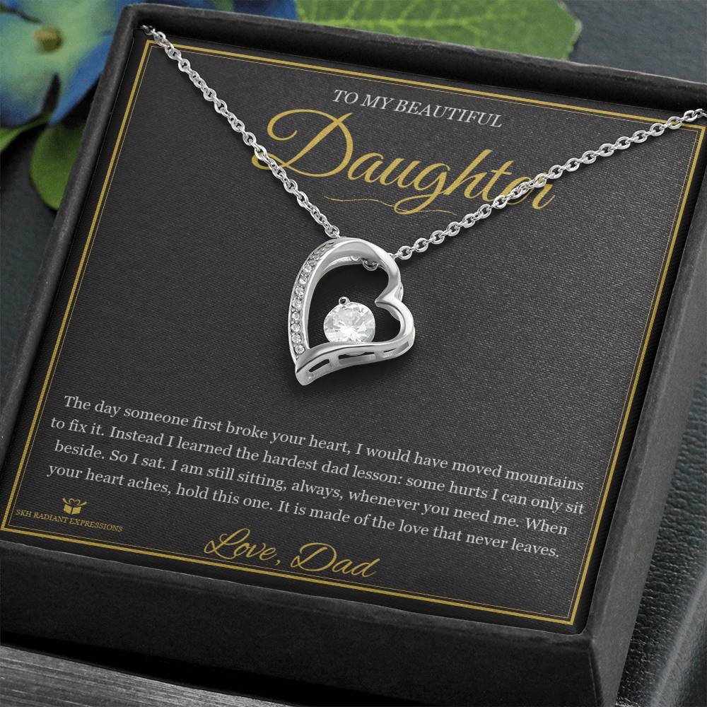 Your First Heartbreak - Forever Love Necklace for Daughter - personalized keepsake gift from SKH Radiant Expressions