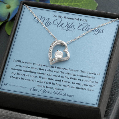Personalized Forever Love Necklace for wife
