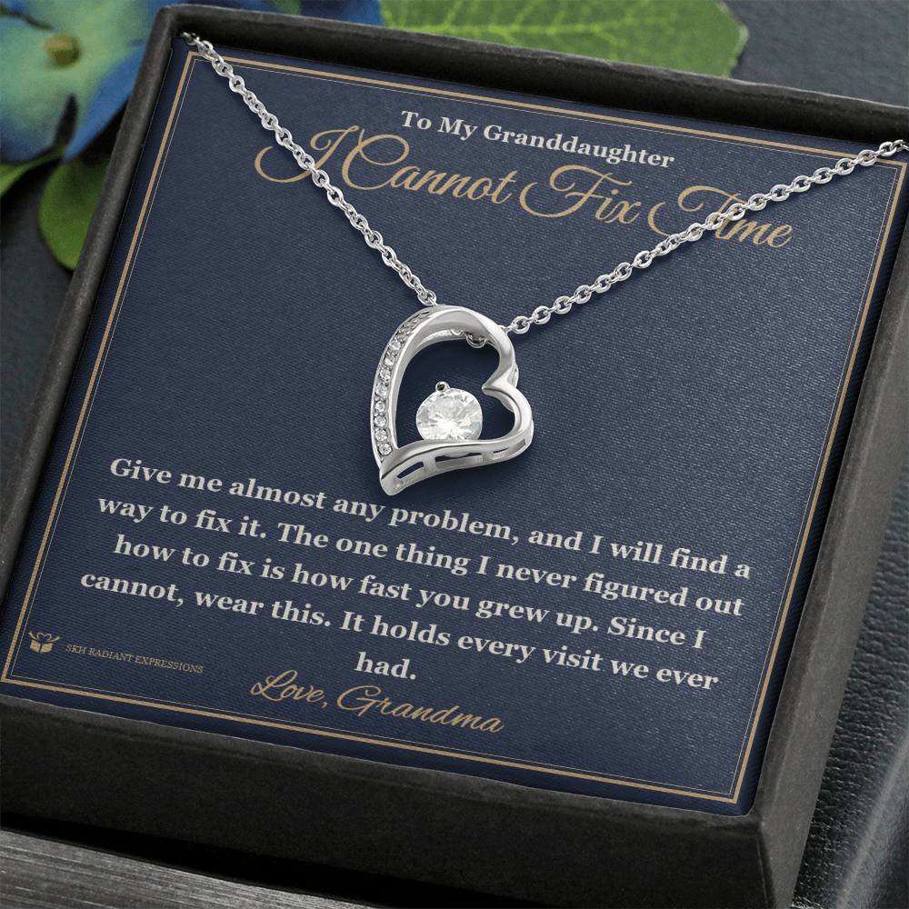 Personalized Forever Love Necklace for granddaughter