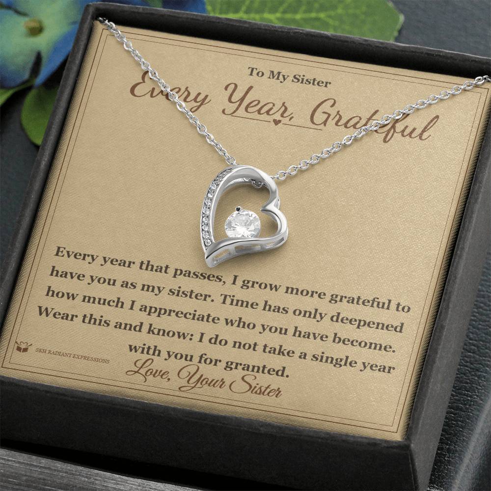 Personalized Forever Love Necklace for sister