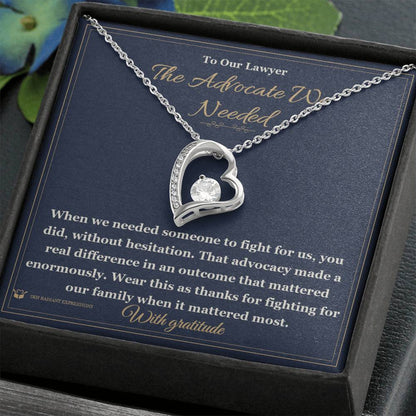 Personalized Forever Love Necklace for lawyer