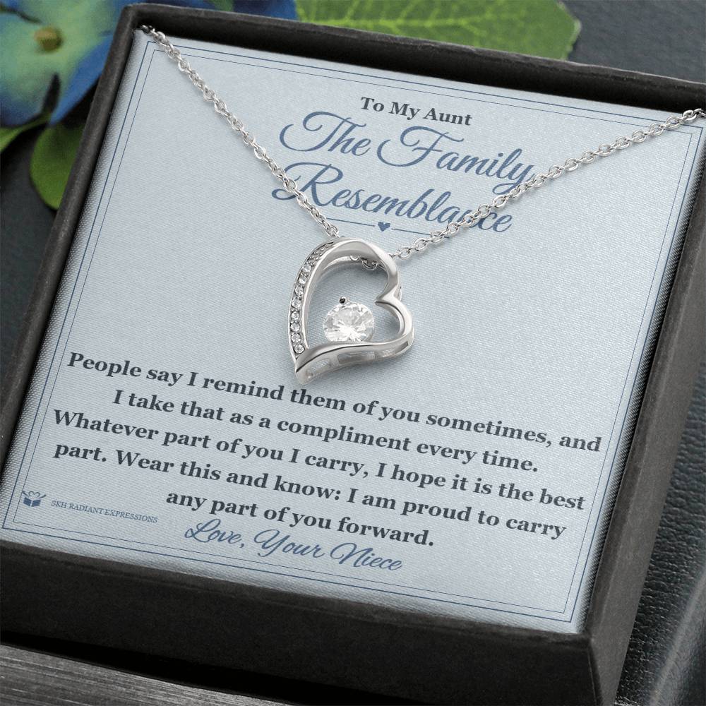 Personalized Forever Love Necklace for aunt