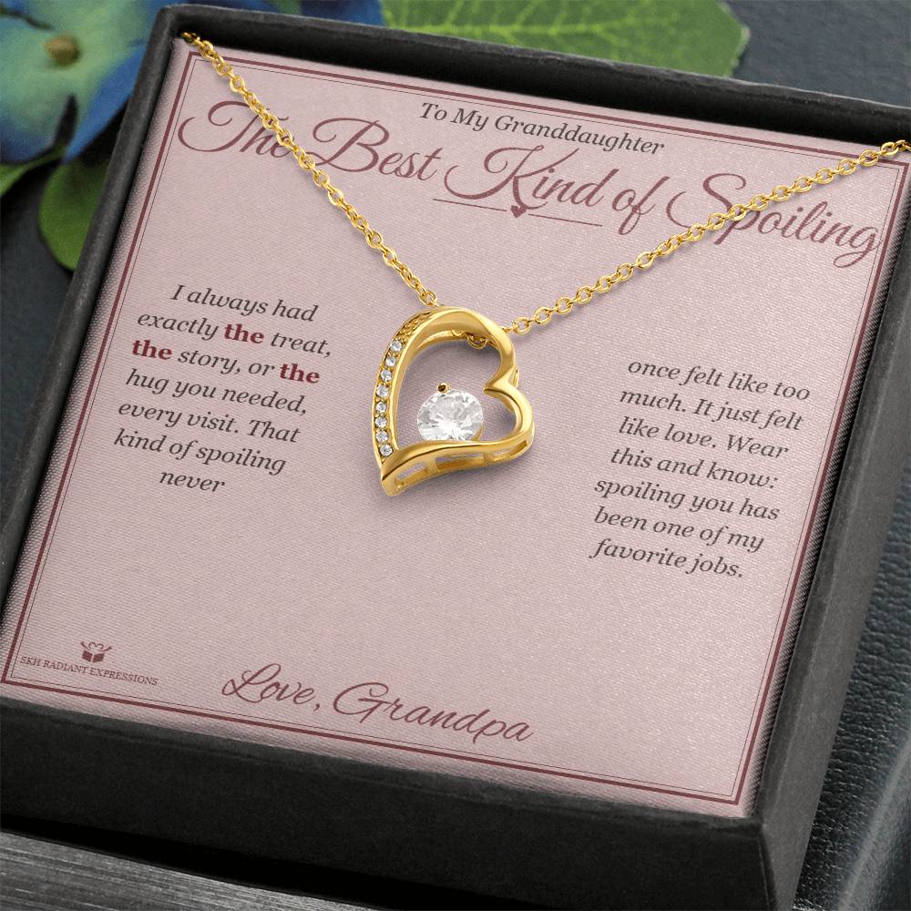 The Best Kind of Spoiling - Forever Love Necklace for Granddaughter