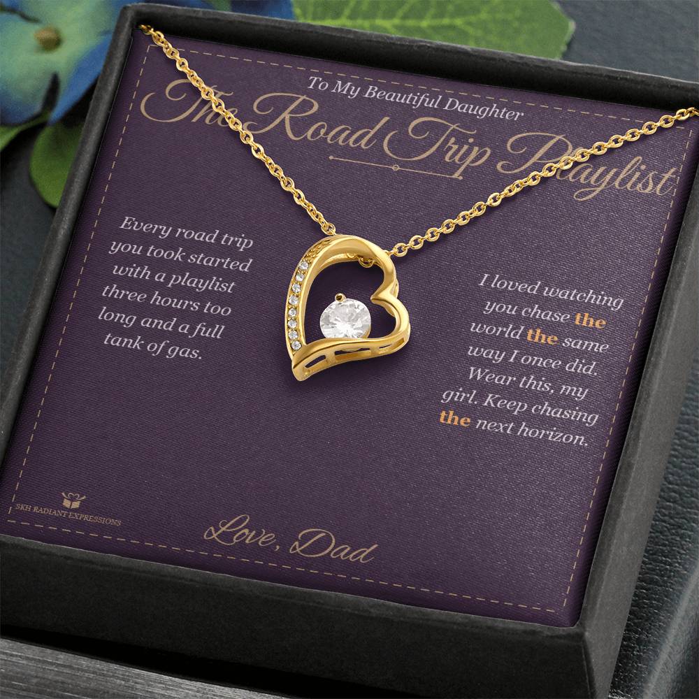 The Road Trip Playlist - Forever Love Necklace for Daughter