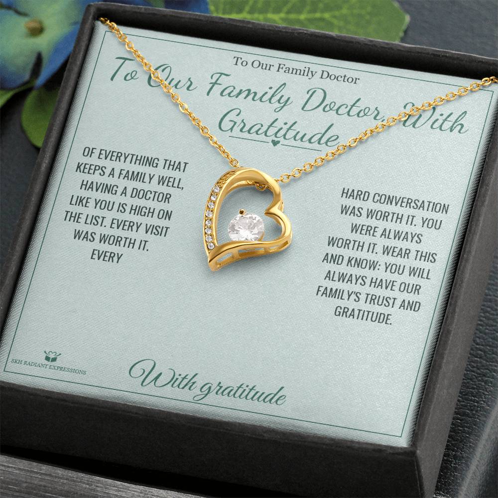 To Our Family Doctor, With Gratitude - Forever Love Necklace for Doctor
