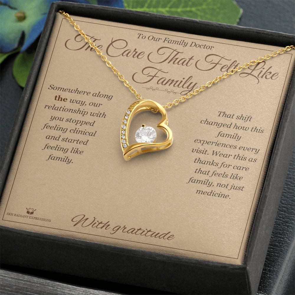The Care That Felt Like Family - Forever Love Necklace for Doctor