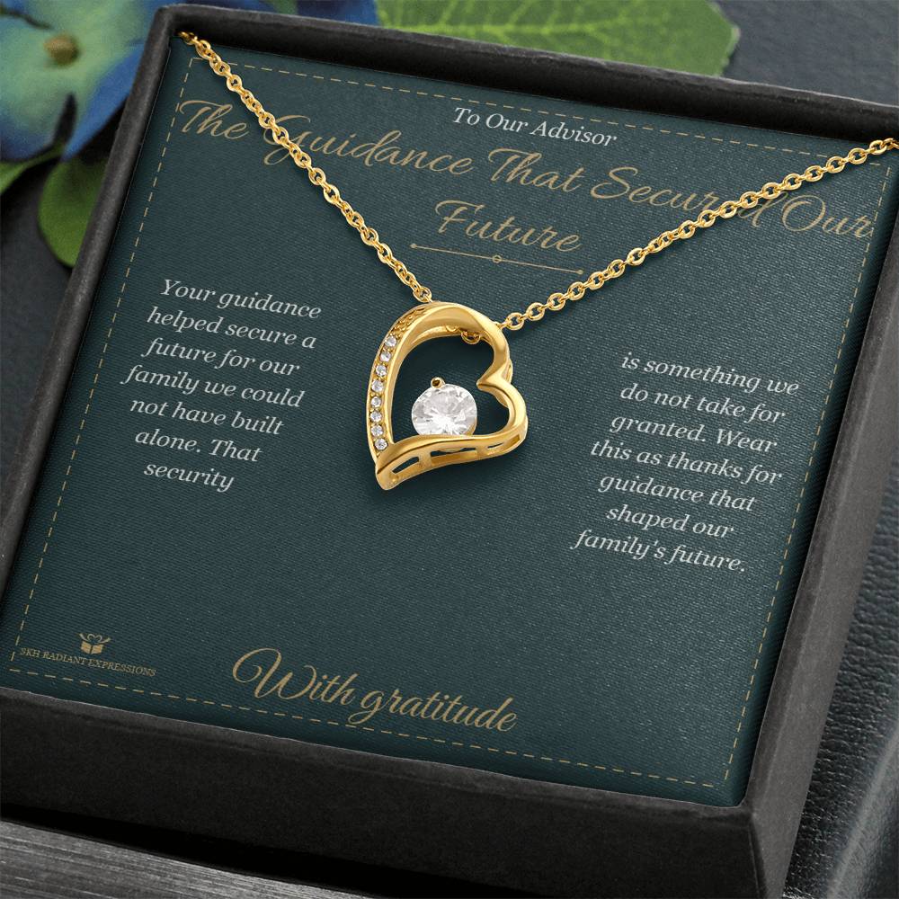 The Guidance That Secured Our Future - Forever Love Necklace for Advisor
