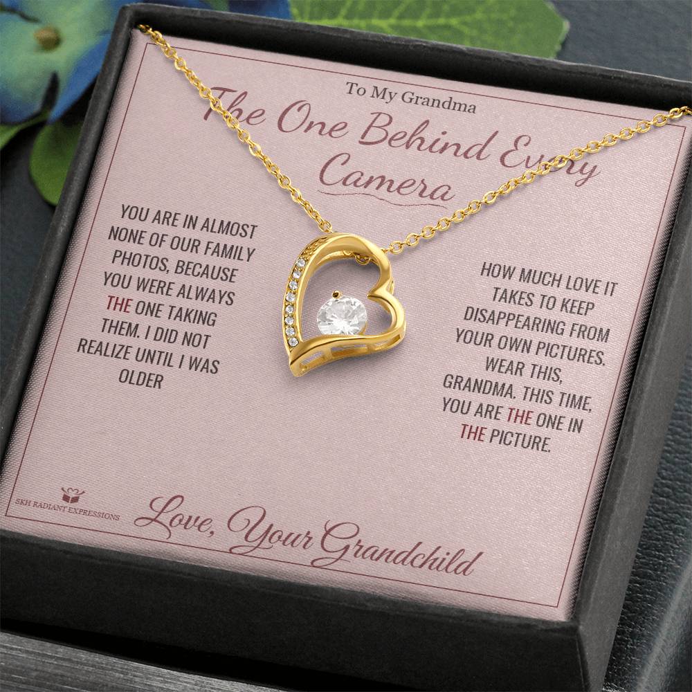 The One Behind Every Camera - Forever Love Necklace for Grandmother