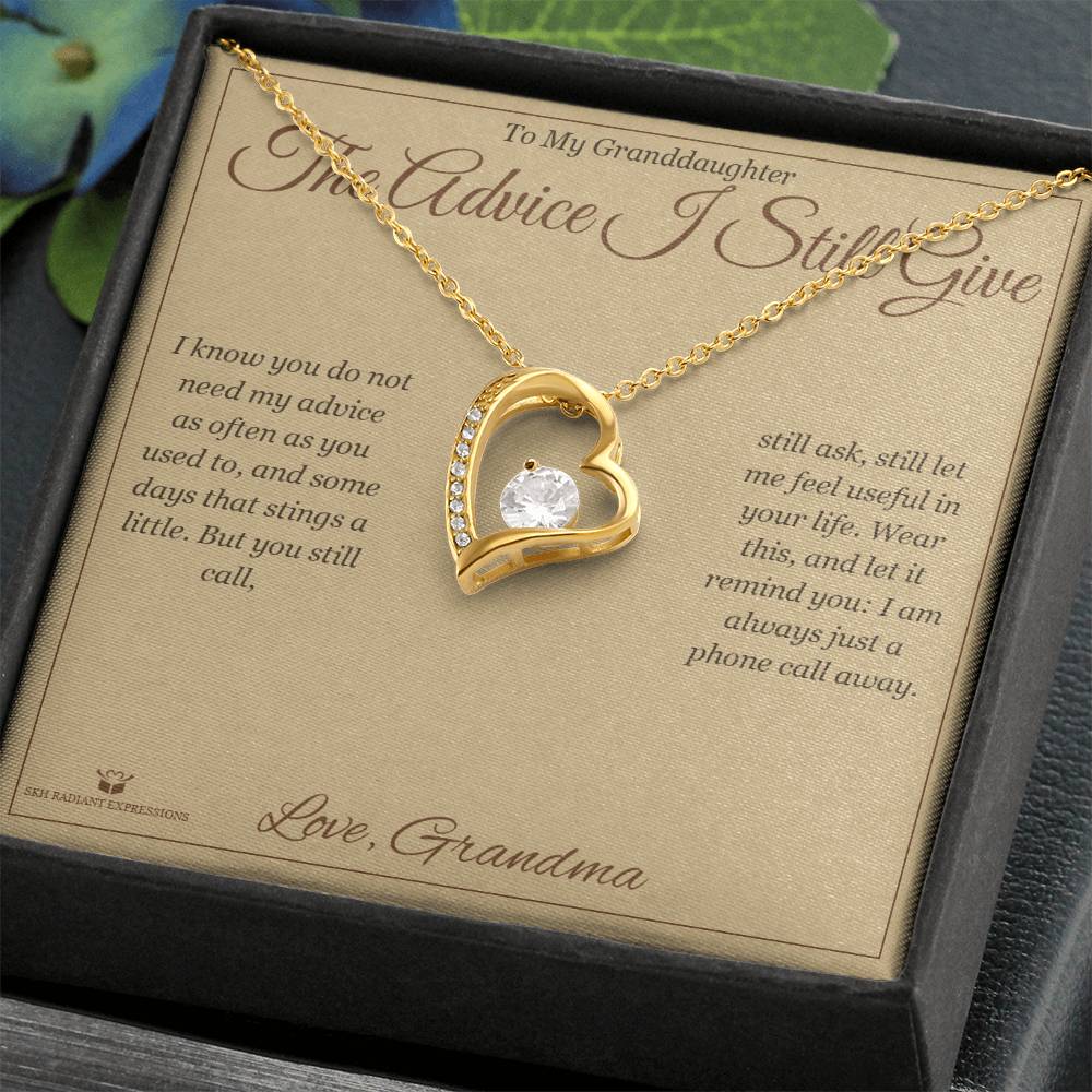 The Advice I Still Give - Forever Love Necklace for Granddaughter