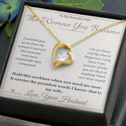 Custom name-personalized Forever Love Necklace gift for wife