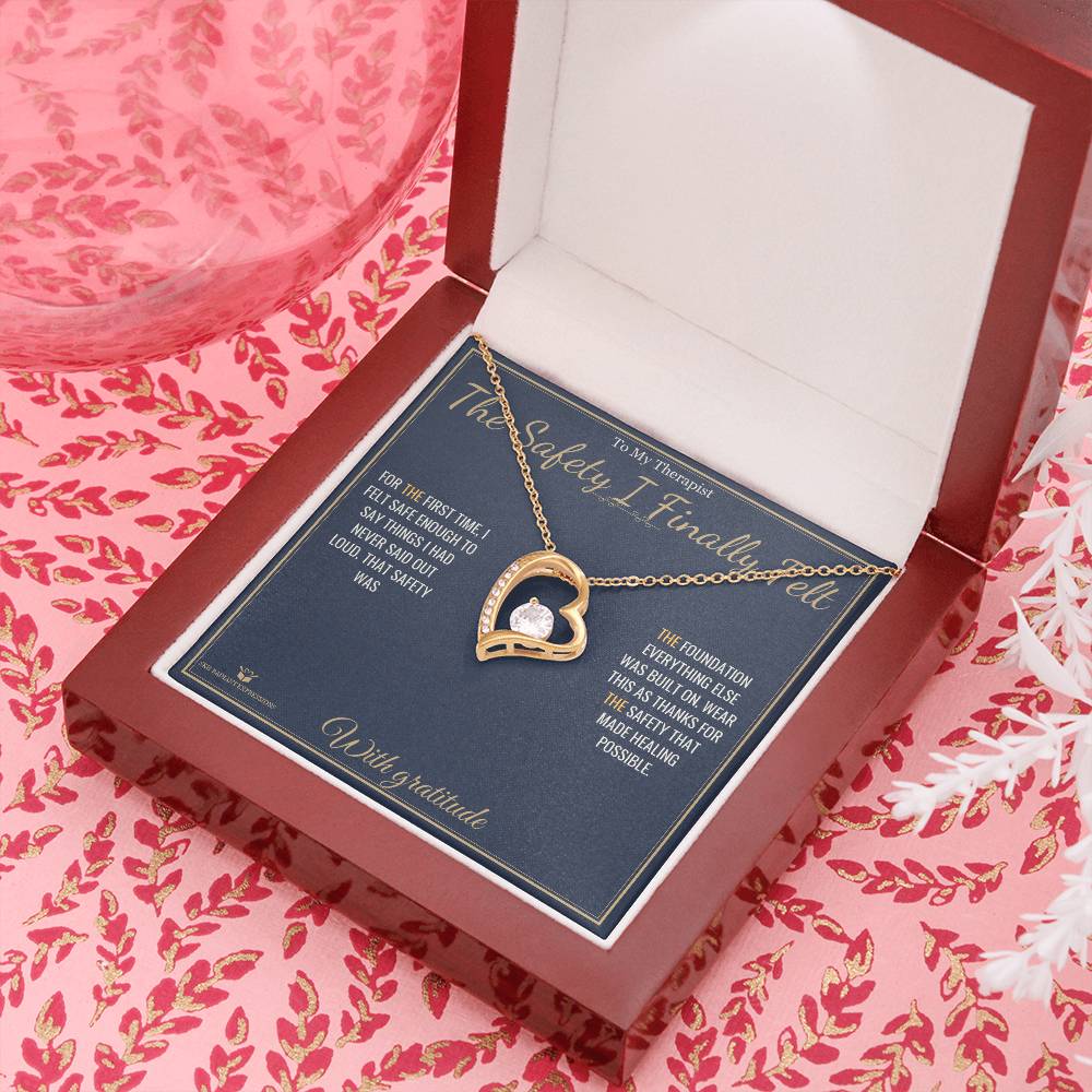 The Safety I Finally Felt - Forever Love Necklace for Therapist