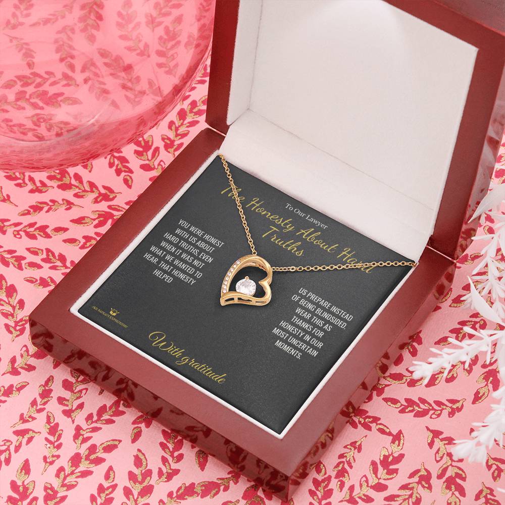 The Honesty About Hard Truths - Forever Love Necklace for Lawyer