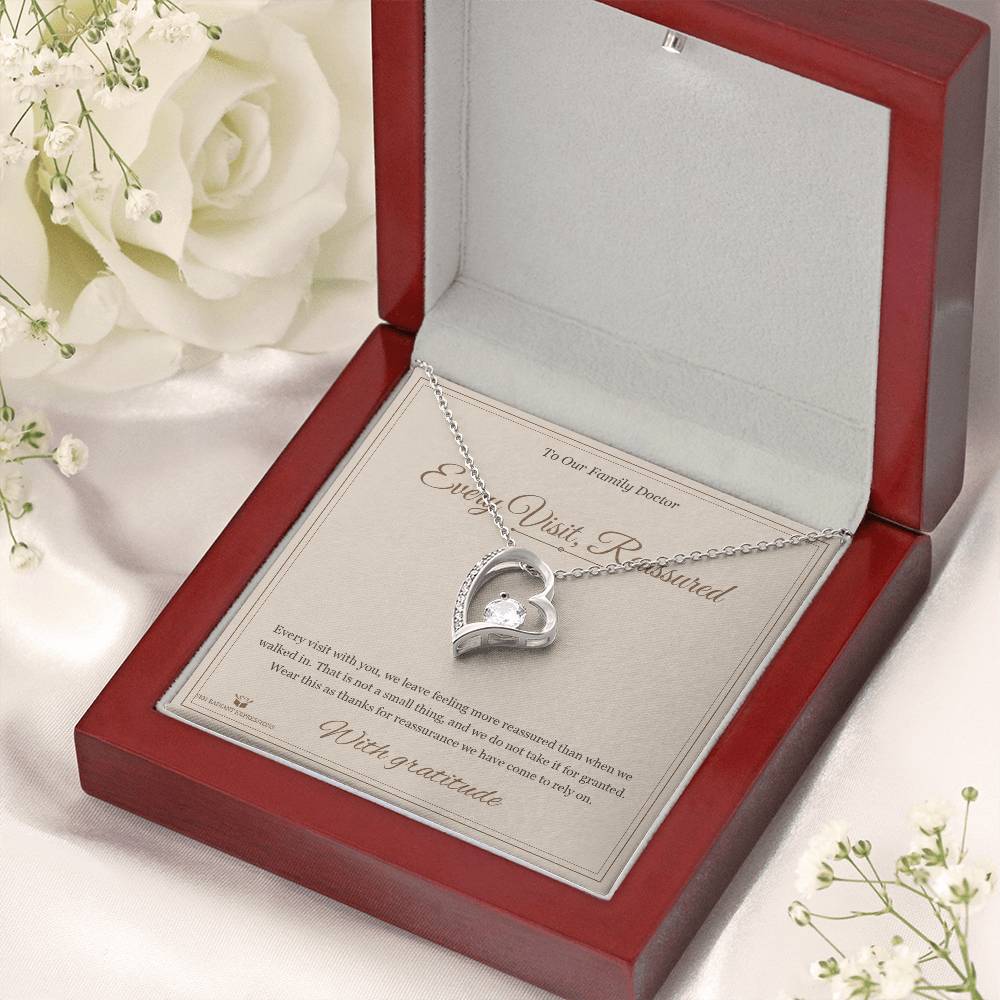 Every Visit, Reassured - Forever Love Necklace for Doctor - personalized keepsake gift from SKH Radiant Expressions