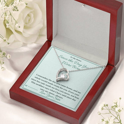 Personalized Forever Love Necklace for sister