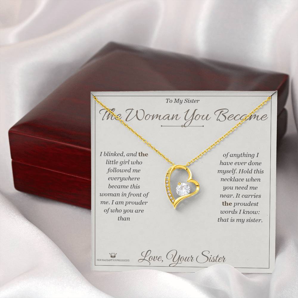 Add a name to this Forever Love Necklace - gift for sister