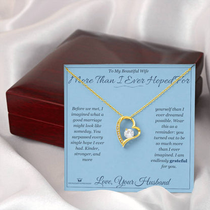 Add a name to this Forever Love Necklace - gift for wife
