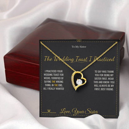 Add a name to this Forever Love Necklace - gift for sister