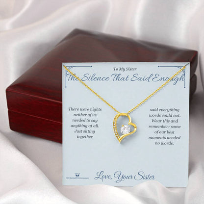 Add a name to this Forever Love Necklace - gift for sister