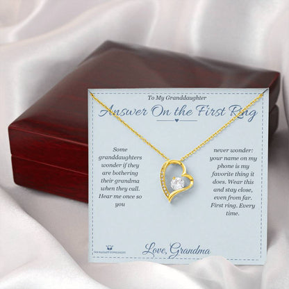 Add a name to this Forever Love Necklace - gift for granddaughter