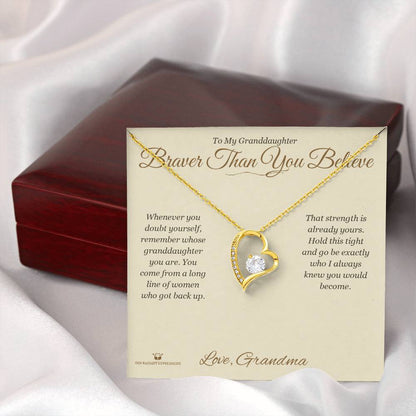 Add a name to this Forever Love Necklace - gift for granddaughter