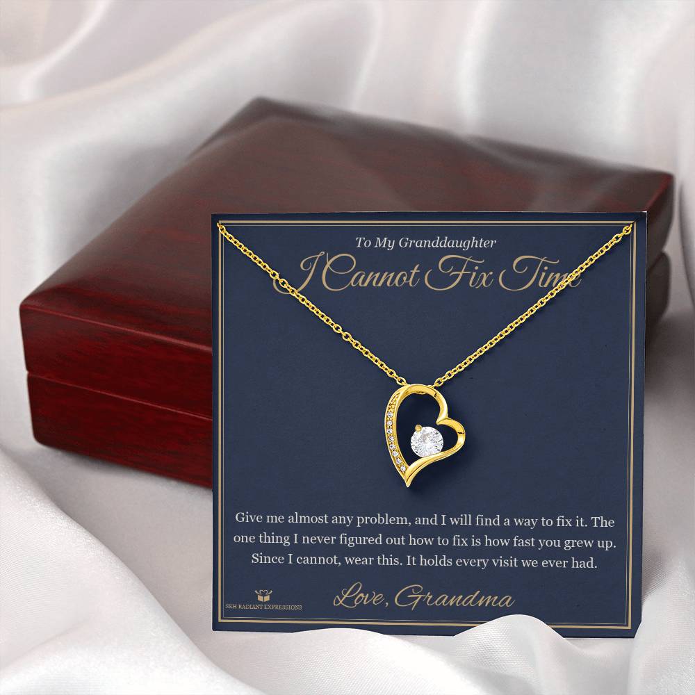 I Cannot Fix Time - Forever Love Necklace for Granddaughter