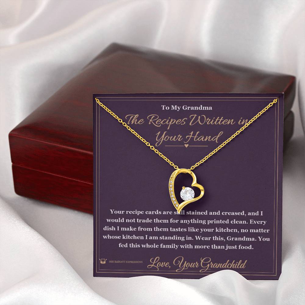 Custom name-personalized Forever Love Necklace gift for grandmother