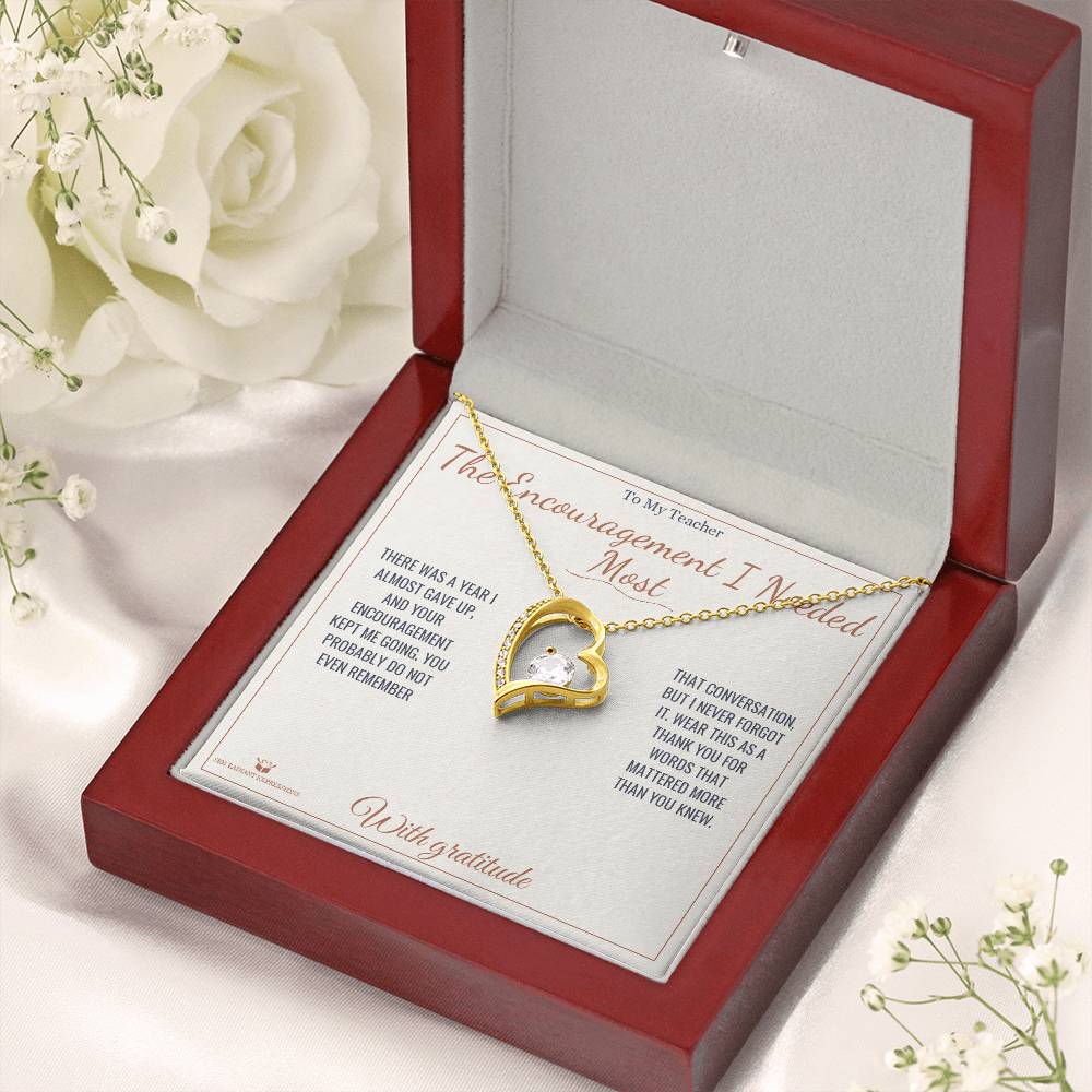 Best forever love necklace for teacher 2026