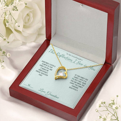 Add a name to this Forever Love Necklace - gift for granddaughter