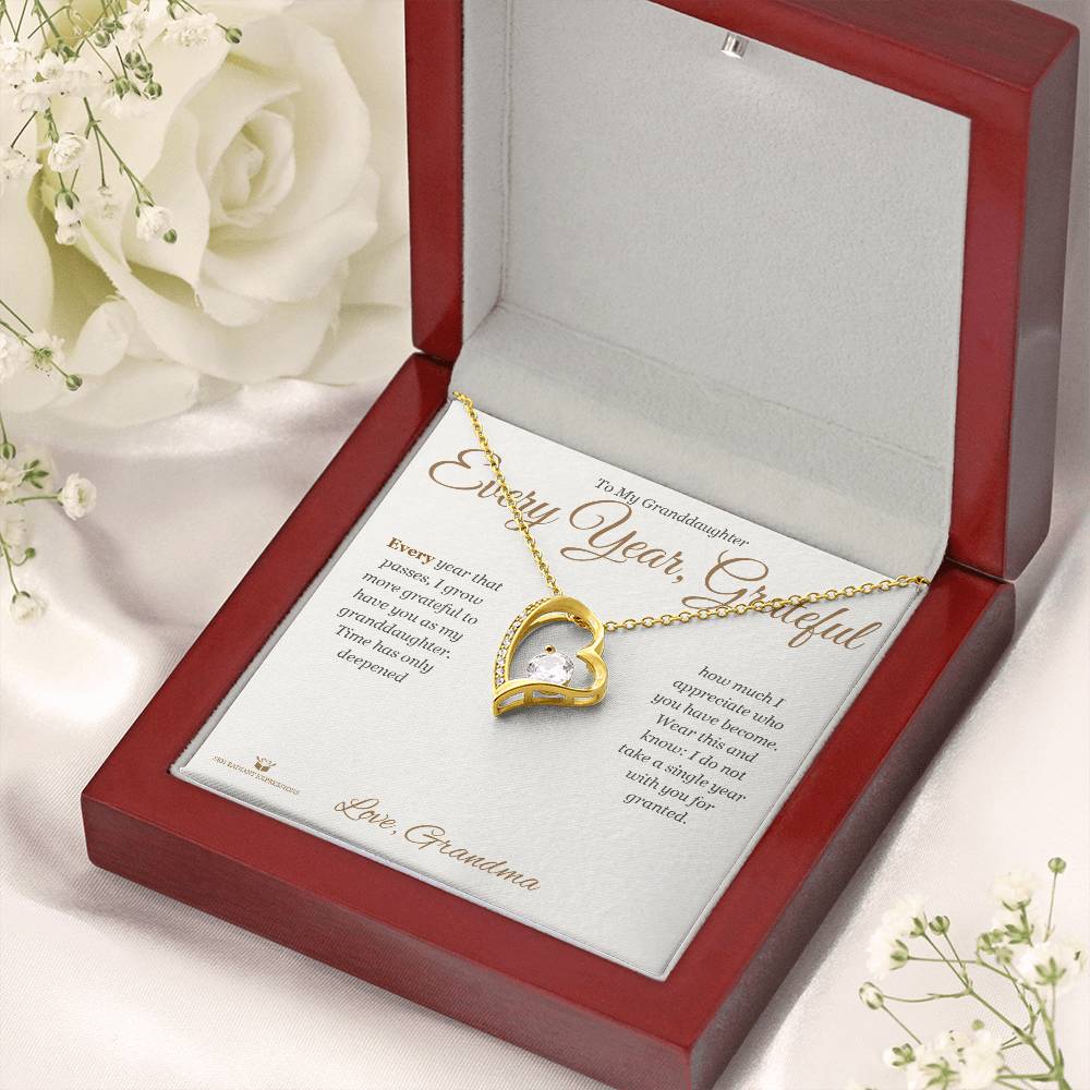 Add a name to this Forever Love Necklace - gift for granddaughter