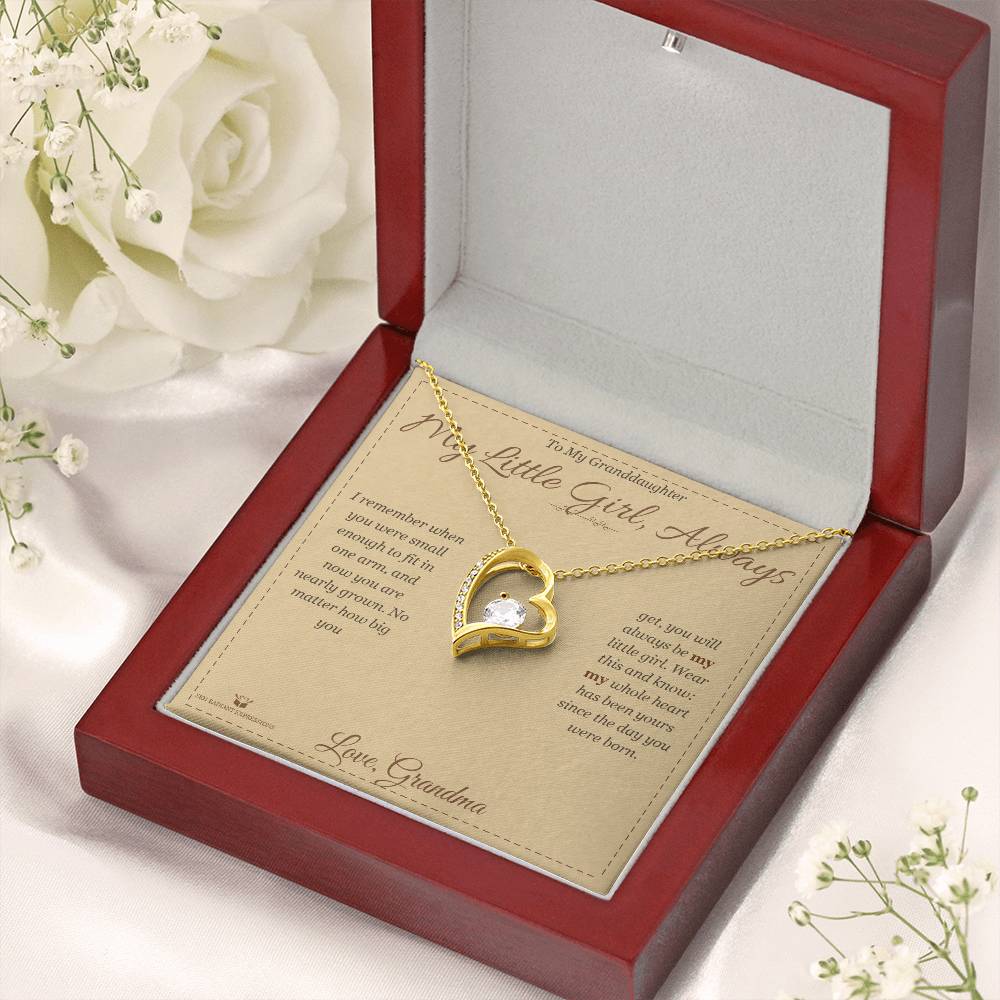 Add a name to this Forever Love Necklace - gift for granddaughter