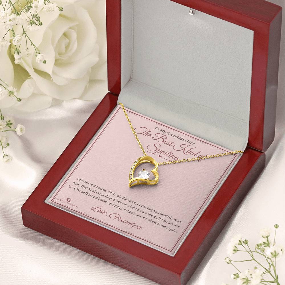 The Best Kind of Spoiling - Forever Love Necklace for Granddaughter