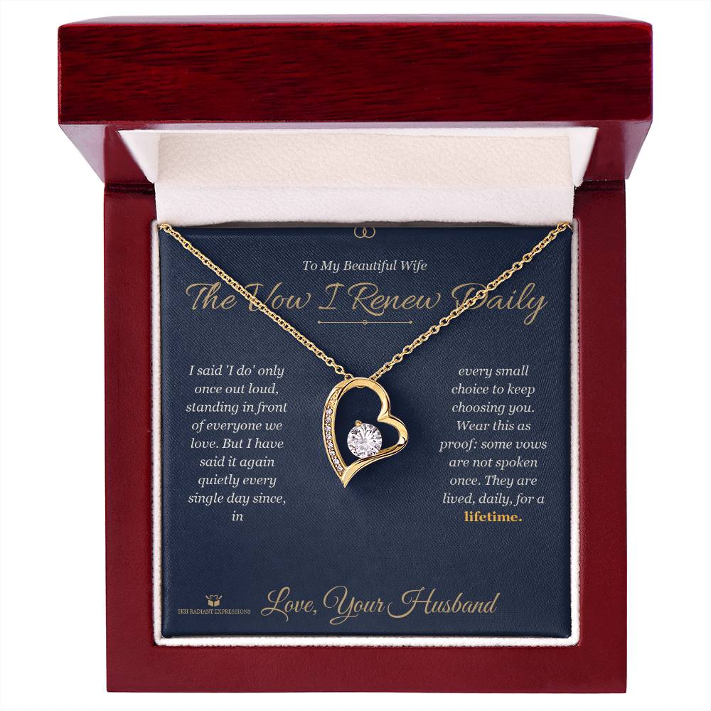 Add a name to this Forever Love Necklace - gift for wife