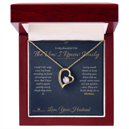 Add a name to this Forever Love Necklace - gift for wife