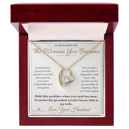 Add a name to this Forever Love Necklace - gift for wife